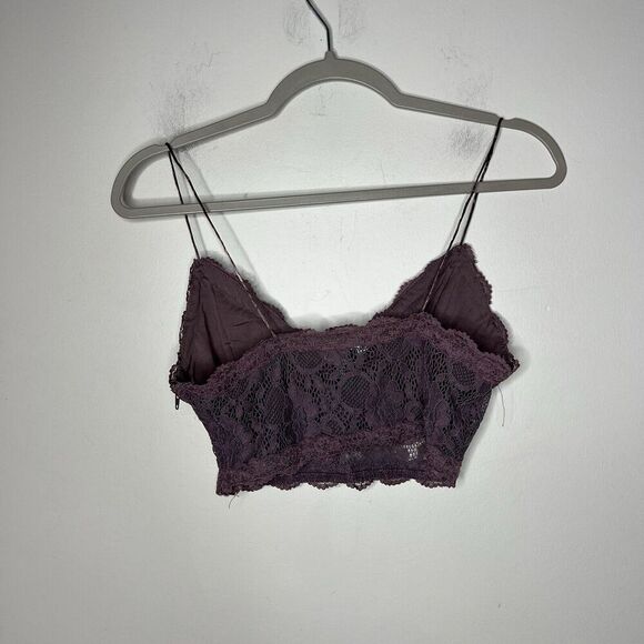 Wet Seal Bralette Crop Top Womens‎ Medium Purple Lace Romantic Boho Festival - Picture 4 of 12